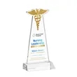 Caduceus VividPrint™ Award - Clear | https://www.bestnamebadges.com