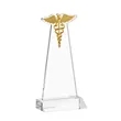 Caduceus VividPrint™ Award - Clear | https://www.bestnamebadges.com