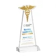 Caduceus VividPrint™ Award - Clear | https://www.bestnamebadges.com