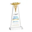 Caduceus VividPrint™ Award - Clear | https://www.bestnamebadges.com
