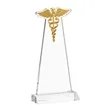 Caduceus VividPrint™ Award - Clear | https://www.bestnamebadges.com