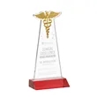 Caduceus Award - Red | https://www.bestnamebadges.com