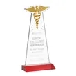 Caduceus Award - Red | https://www.bestnamebadges.com