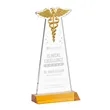 Caduceus Award - Amber | https://www.bestnamebadges.com