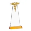 Caduceus Award - Amber | https://www.bestnamebadges.com