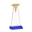 Caduceus Award - Blue | https://www.bestnamebadges.com
