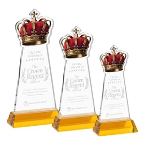 Crown Award on Hartford Base - Amber