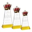 Crown Award on Hartford Base - Gold | https://www.bestnamebadges.com