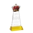 Crown Award on Hartford Base - Gold | https://www.bestnamebadges.com