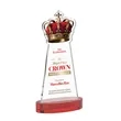 Crown VividPrint™ Award on Alberton Base - Red | https://www.bestnamebadges.com