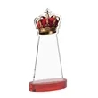 Crown VividPrint™ Award on Alberton Base - Red | https://www.bestnamebadges.com