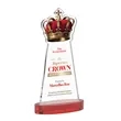 Crown VividPrint™ Award on Alberton Base - Red | https://www.bestnamebadges.com