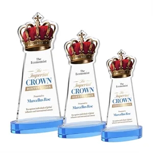 Crown VividPrint™ Award on Alberton Base - Sky Blue