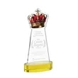 Crown Award on Alberton Base - Gold | https://www.bestnamebadges.com