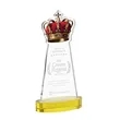 Crown Award on Alberton Base - Gold | https://www.bestnamebadges.com