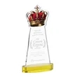Crown Award on Alberton Base - Gold | https://www.bestnamebadges.com