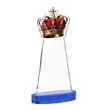 Crown Award on Alberton Base - Blue | https://www.bestnamebadges.com
