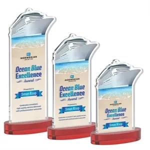 Voyager VividPrint™ Award on Alberton Base - Red