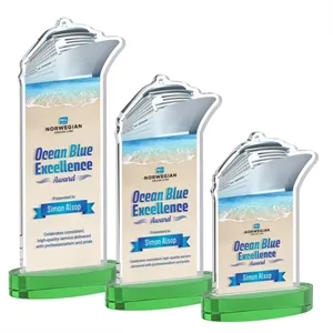 Voyager VividPrint™ Award on Alberton Base - Green