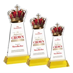 Crown VividPrint™ Award on Hartford Base - Gold