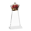 Crown Award - White | https://www.bestnamebadges.com