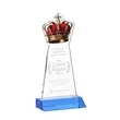 Crown Award - Sky Blue | https://www.bestnamebadges.com