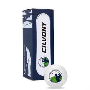 Customized 3 Golf Ball Set With Sleeve