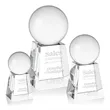 Crystal Ball Award on Tall Base | https://www.bestnamebadges.com
