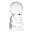 Crystal Ball Award on Tall Base | https://www.bestnamebadges.com