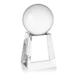 Crystal Ball Award on Tall Base | https://www.bestnamebadges.com