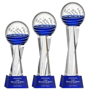 Tranquility Award on Grafton Base - Blue