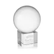 Crystal Ball Award on Cube | https://www.bestnamebadges.com