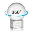 Crystal Ball Award on Cube | https://www.bestnamebadges.com