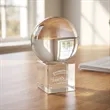 Crystal Ball Award on Cube | https://www.bestnamebadges.com