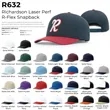 Richardson 632 Laser Perf R-FLEX Snapback Hat | https://www.bestnamebadges.com