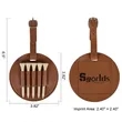 PU Leather Golf Tee Holder With Adjustable Strap | https://www.bestnamebadges.com