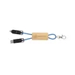 Bamboo Concealer Cable Key Tag | https://www.bestnamebadges.com