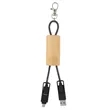 Bamboo Concealer Cable Key Tag | https://www.bestnamebadges.com