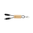 Bamboo Concealer Cable Key Tag | https://www.bestnamebadges.com