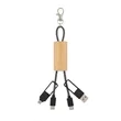 Bamboo Concealer Cable Key Tag | https://www.bestnamebadges.com