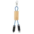 Bamboo Concealer Cable Key Tag | https://www.bestnamebadges.com