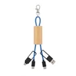 Bamboo Concealer Cable Key Tag | https://www.bestnamebadges.com