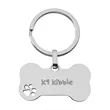 Pet Bone Shape Keychain | https://www.bestnamebadges.com