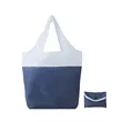 Foldable Grocery Nylon Tote Bag W/ Handle RPET Two-Tone | https://www.bestnamebadges.com