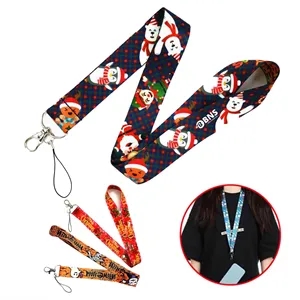 RPET Sublimation Lanyard with Phone Strap