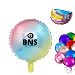 18" Colorful Round Shape Foil Mylar Balloon