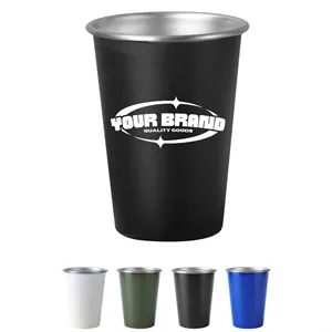 16oz. Portable Outdoor Stainless Steel Camping Beer Cup