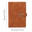 A5 Simple Business Magnetic Buckle Hardcover Notebooks | https://www.bestnamebadges.com