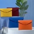 A4 Felt Document Folder with Snap Closure Portable File Bag | https://www.bestnamebadges.com