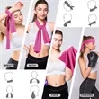 Quick-Drying Soft Breathable Microfiber Cooling Towel | https://www.bestnamebadges.com